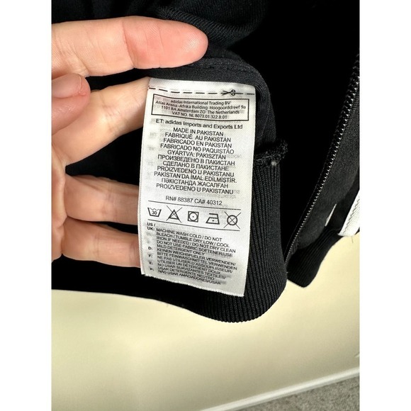 Pre-Loved Women's Adidas Zip Up Track Jacket W/Pockets Small - Picture 5 of 6